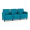 Lesro Siena Lounge Reception 3 Seat Tandem Seating, Black, OH Waterfall Upholstery SN3103 - alternate 1